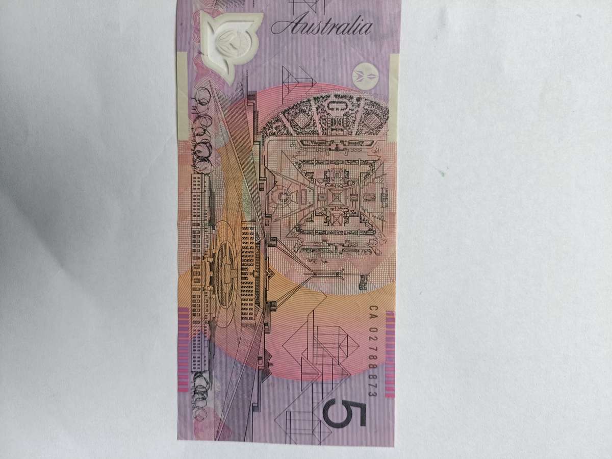5 Dollar Australian Note