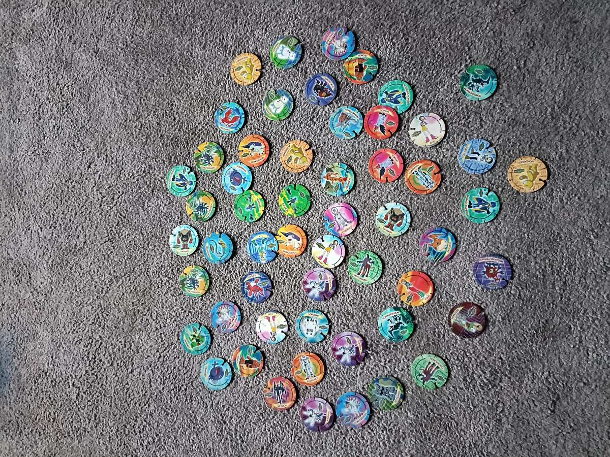 1999 Digimon cards and tazos