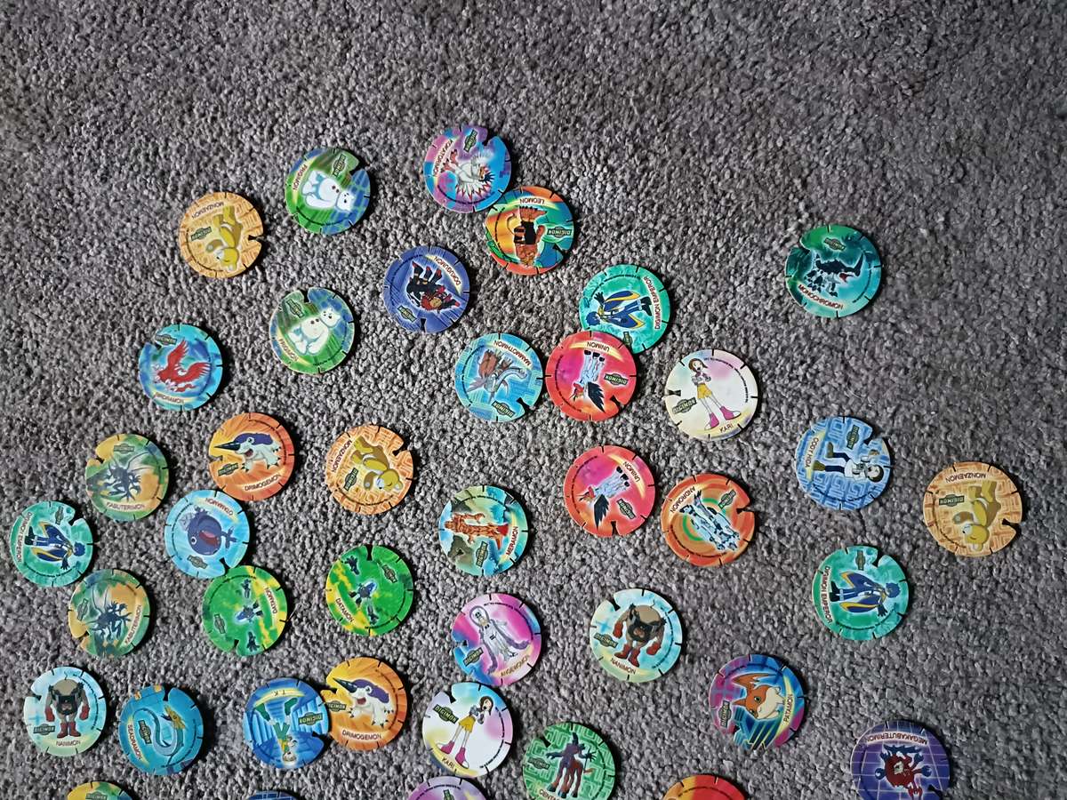1999 Digimon cards and tazos