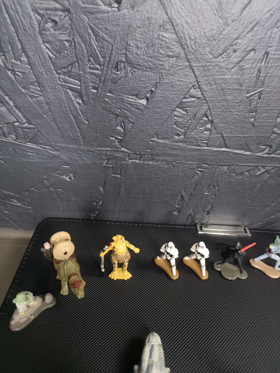 Old Starwars mini ships and figurines