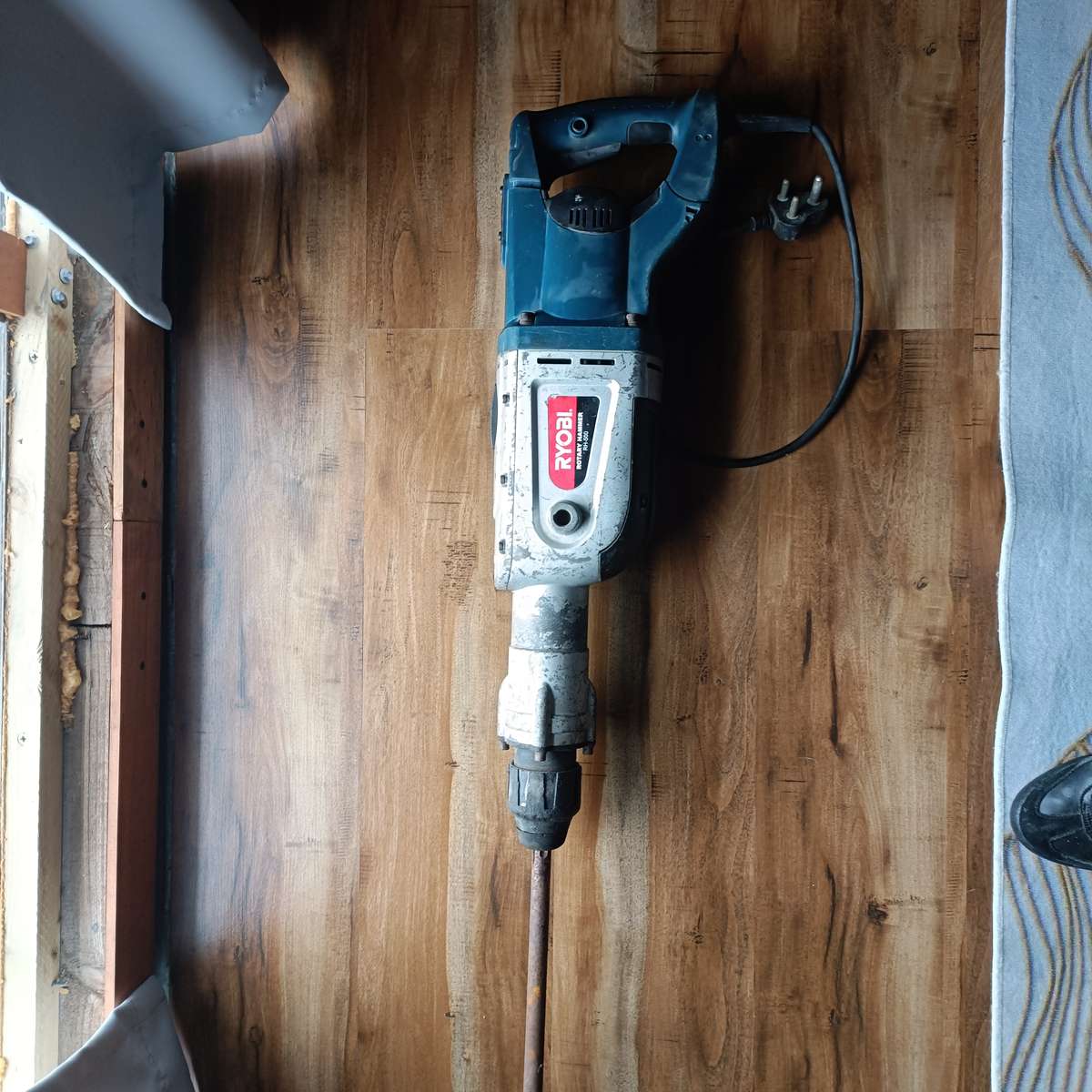 RH 500 Ryobi Rotary Hammer + Breaker 1700 Watt 50mm Sds Max 27 Joules