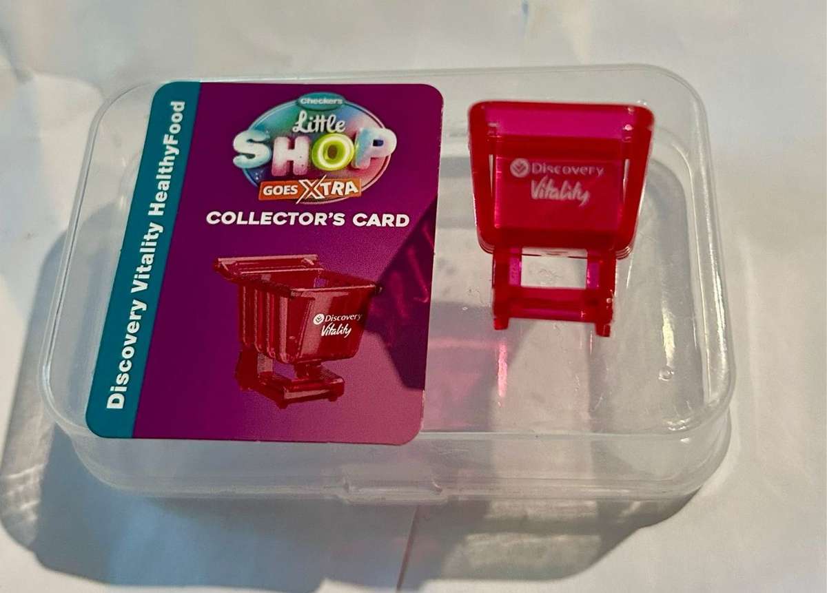 Checkers Mini Pink Trolley - With Collectors Card