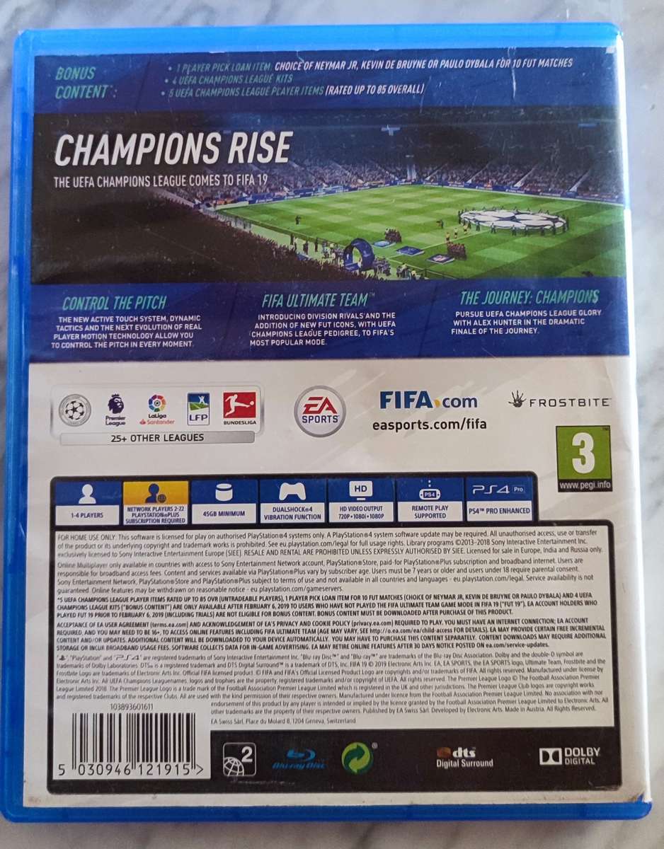 FIFA 19 PS4 Mint Condition
