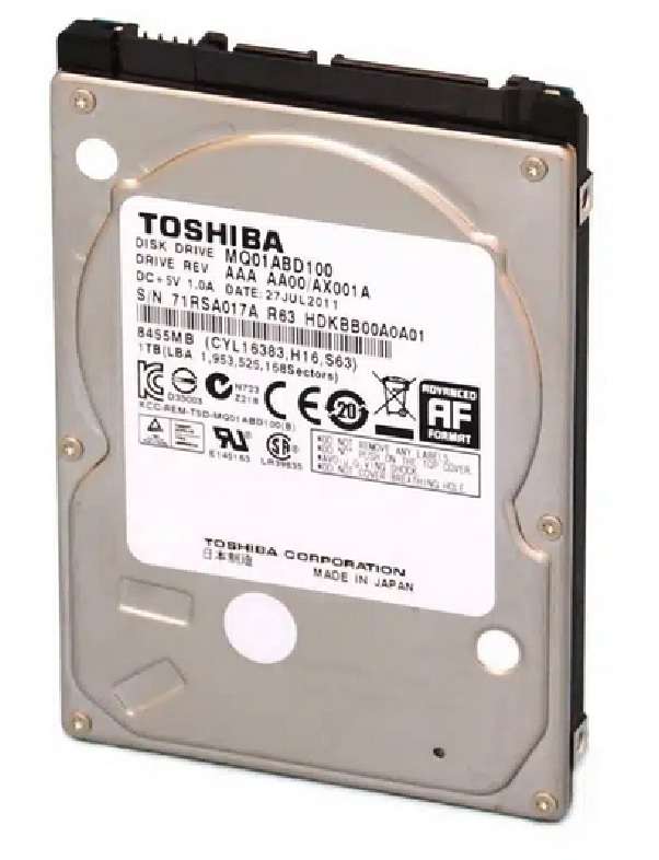 1TB 2.5'' Toshiba Hard Drive Premium Notebook HDD