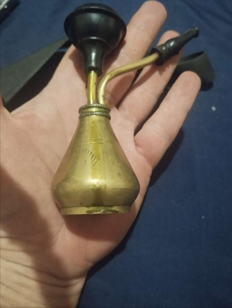 Vintage Brass Handcrafted Miniature Hookah