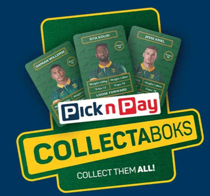 22 Unopened packs of Pick n Pay Springbok Ruby Cards 2025 (1 bid  to take all)