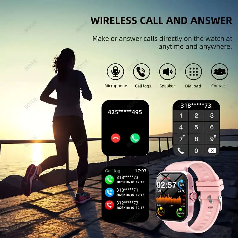 Smartwatch for Men & Women | Wireless Calling, Customizable Watch Faces, Multiple Sports Modes