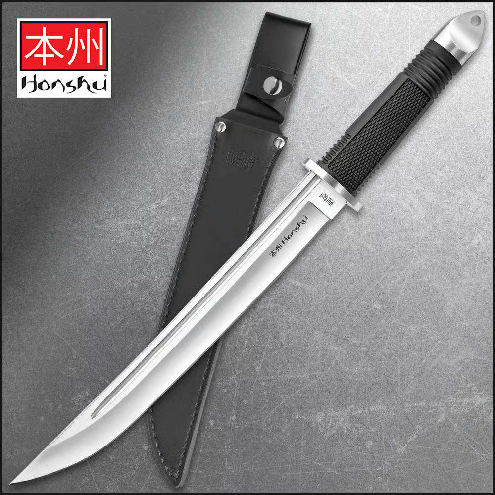 Honshu Tanto Knife and Leather Sheath