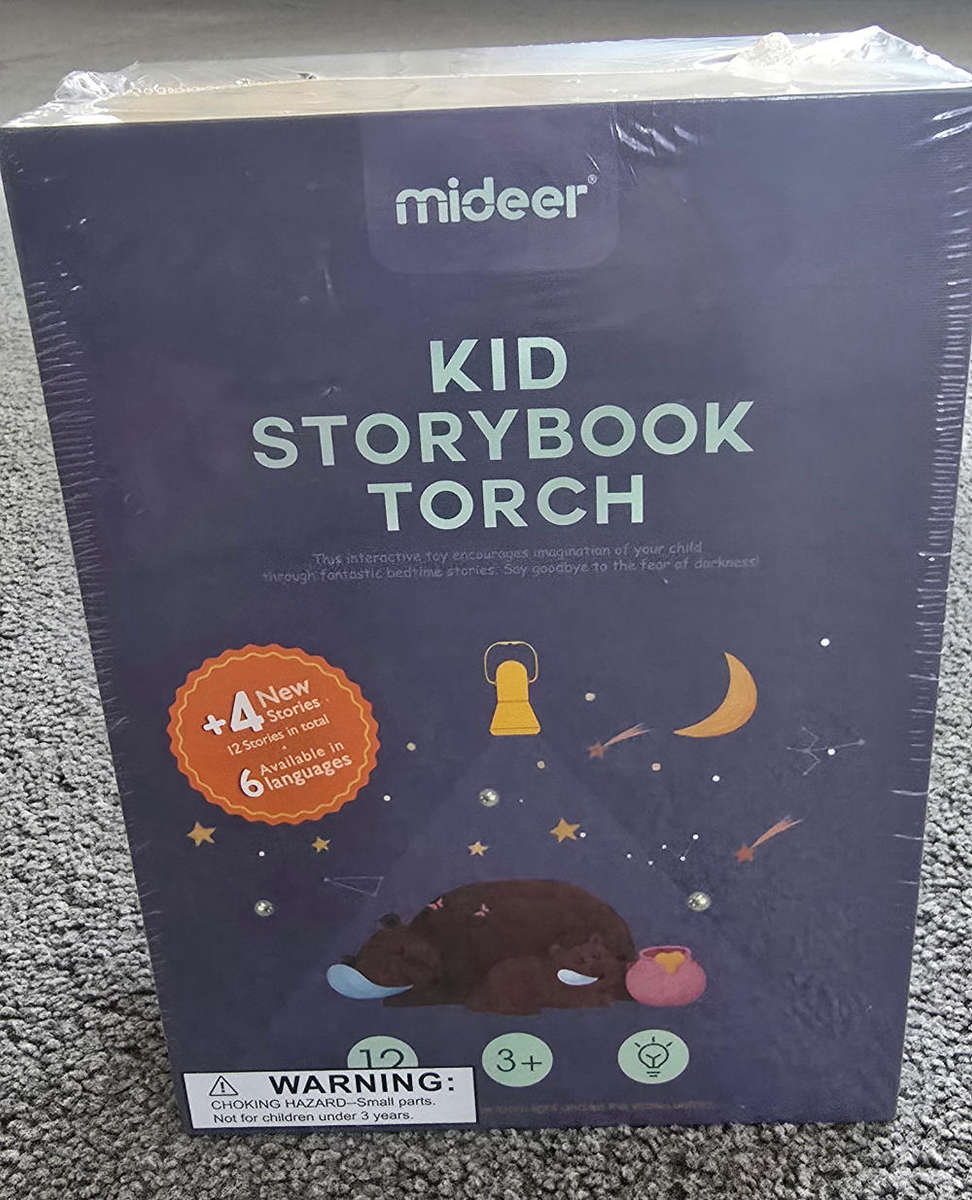 Mideer Children's Storybook Torch with 12 Stories