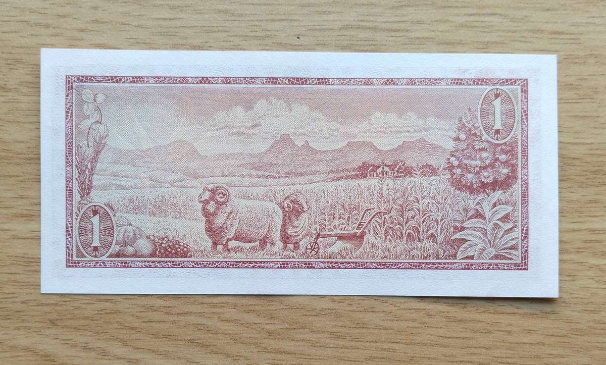 South Africa de Jongh UNC One Rand Bank Note. (921)