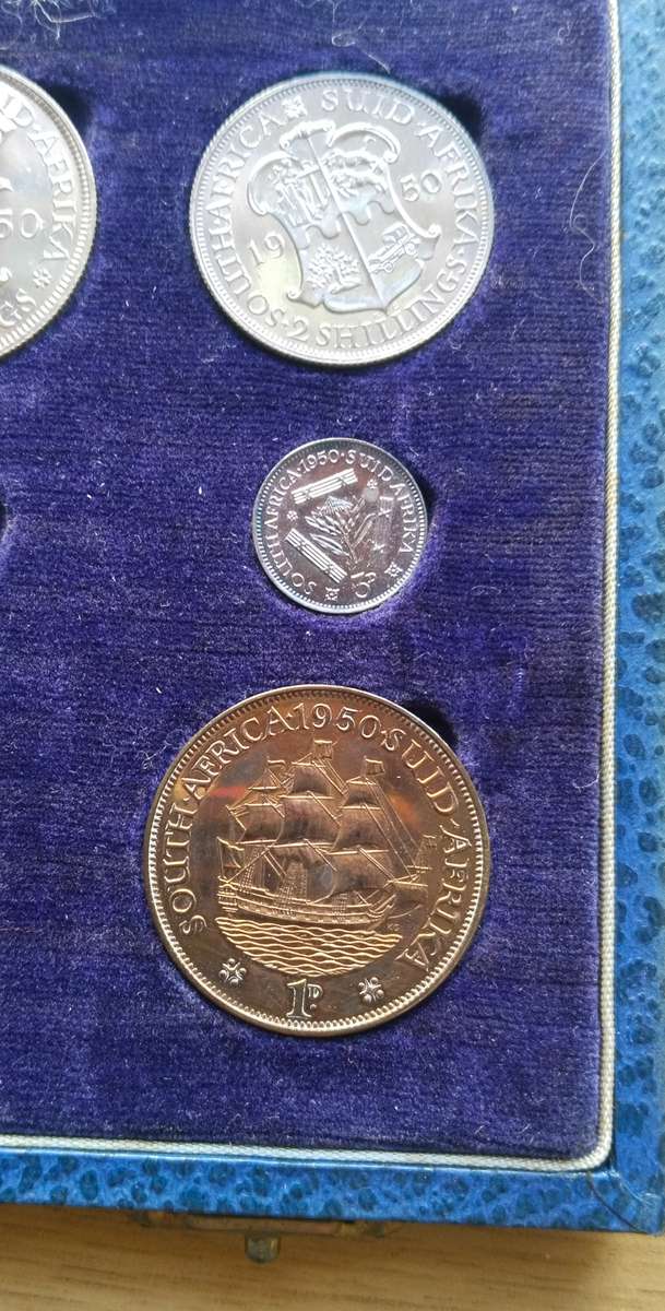 South Africa 1950 Proof Set. Rare. Only 500 made.