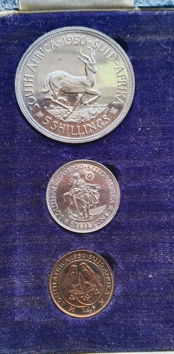 South Africa 1950 Proof Set. Rare. Only 500 made.