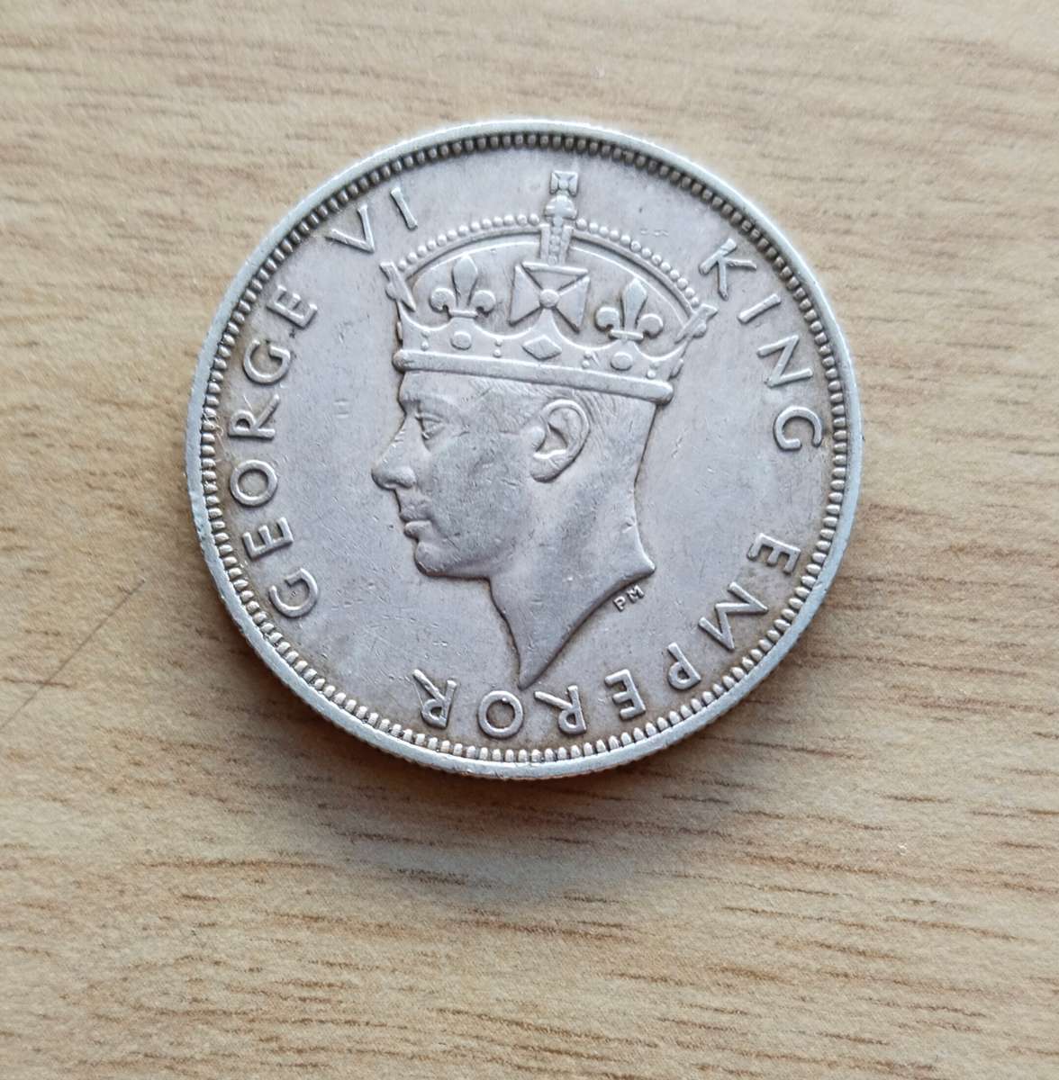 Southern Rhodesia 1942 Silver Half Crown.