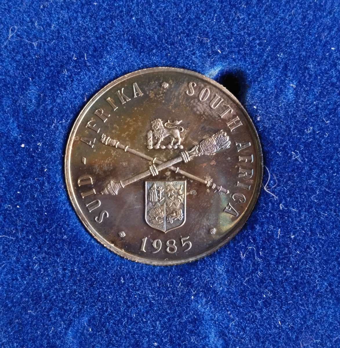 South Africa 1985 Proof Silver Parliament R1