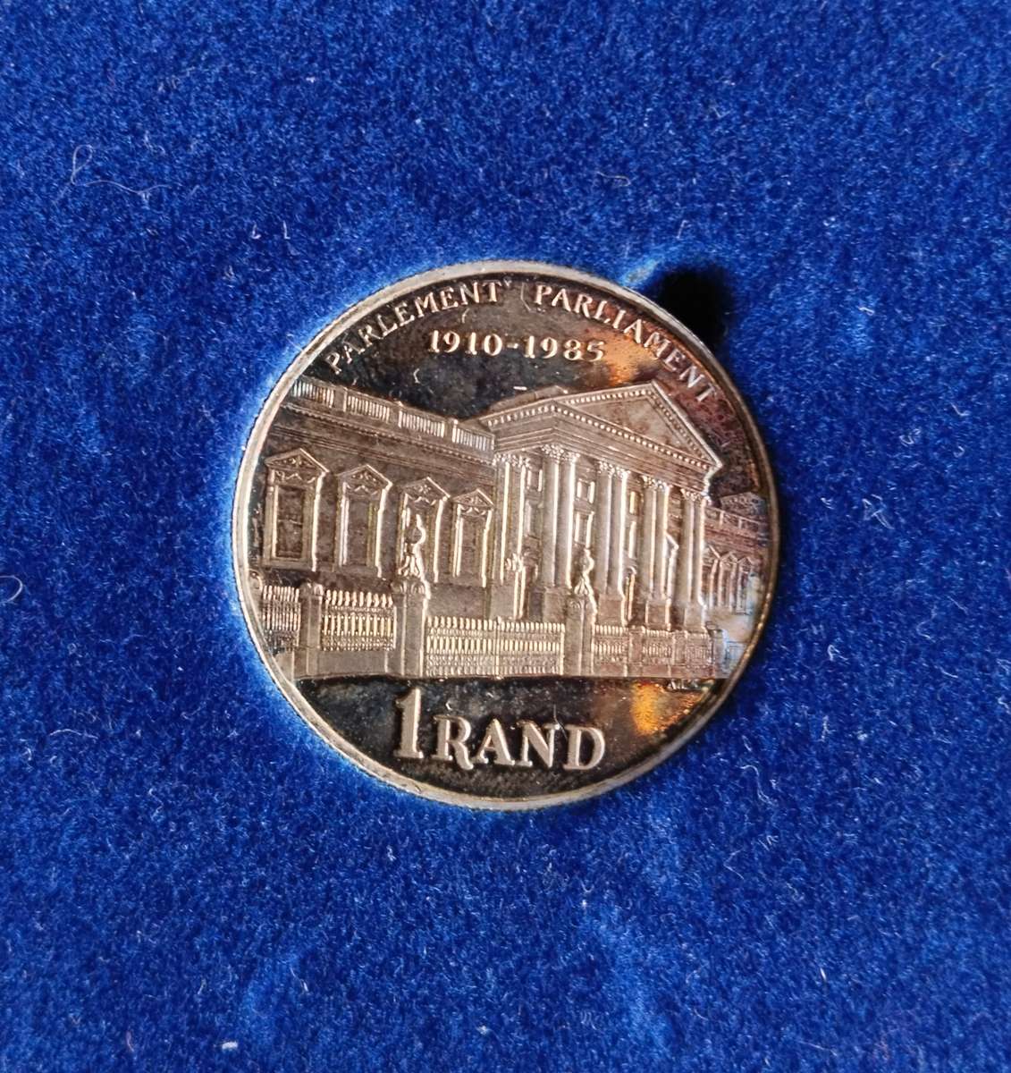 South Africa 1985 Proof Silver Parliament R1