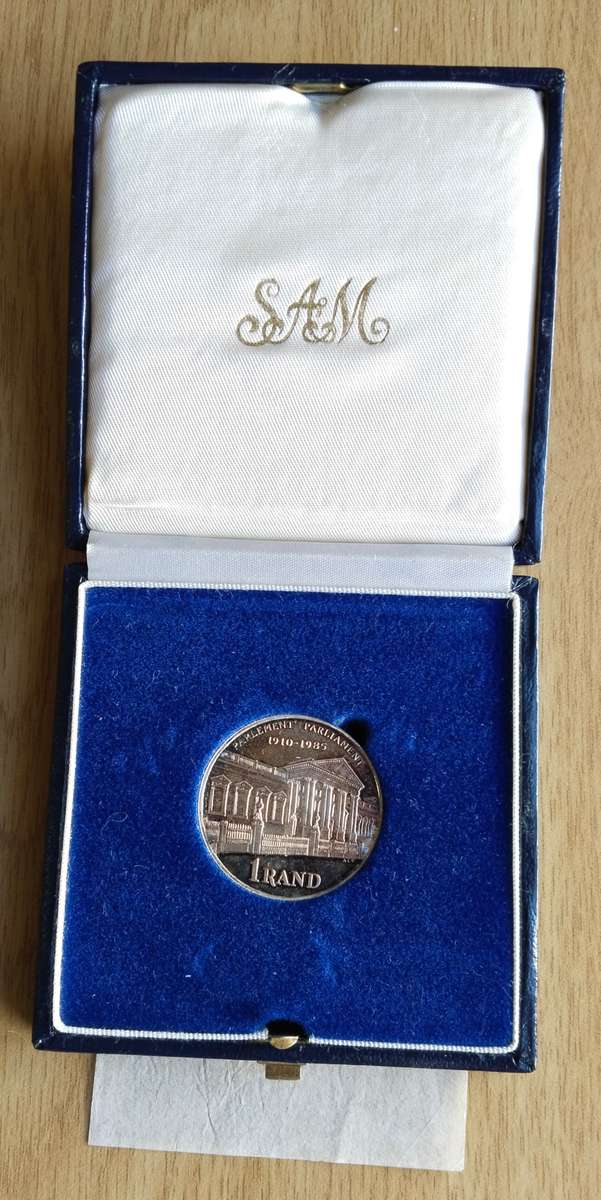 South Africa 1985 Proof Silver Parliament R1