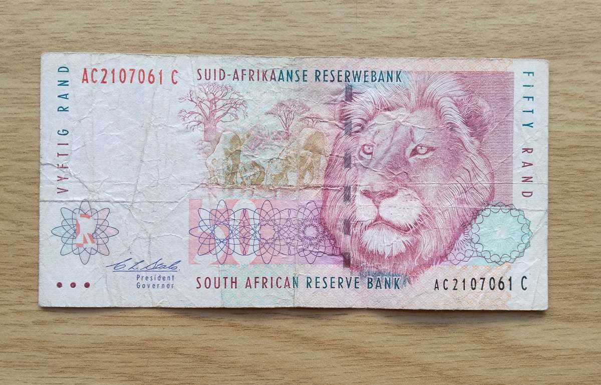 Red Water CL Stals R50 Bank Note. (AC)