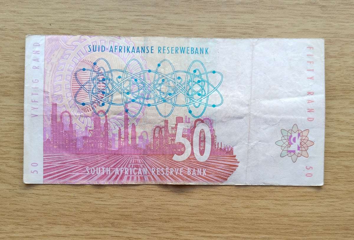Red Water CL Stals R50 Bank Note. ( AB)