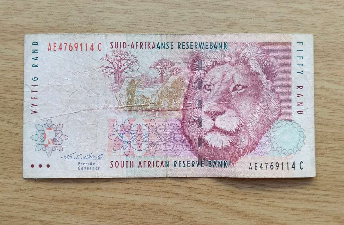 Red Water CL Stals R50 Bank Note. ( AE)