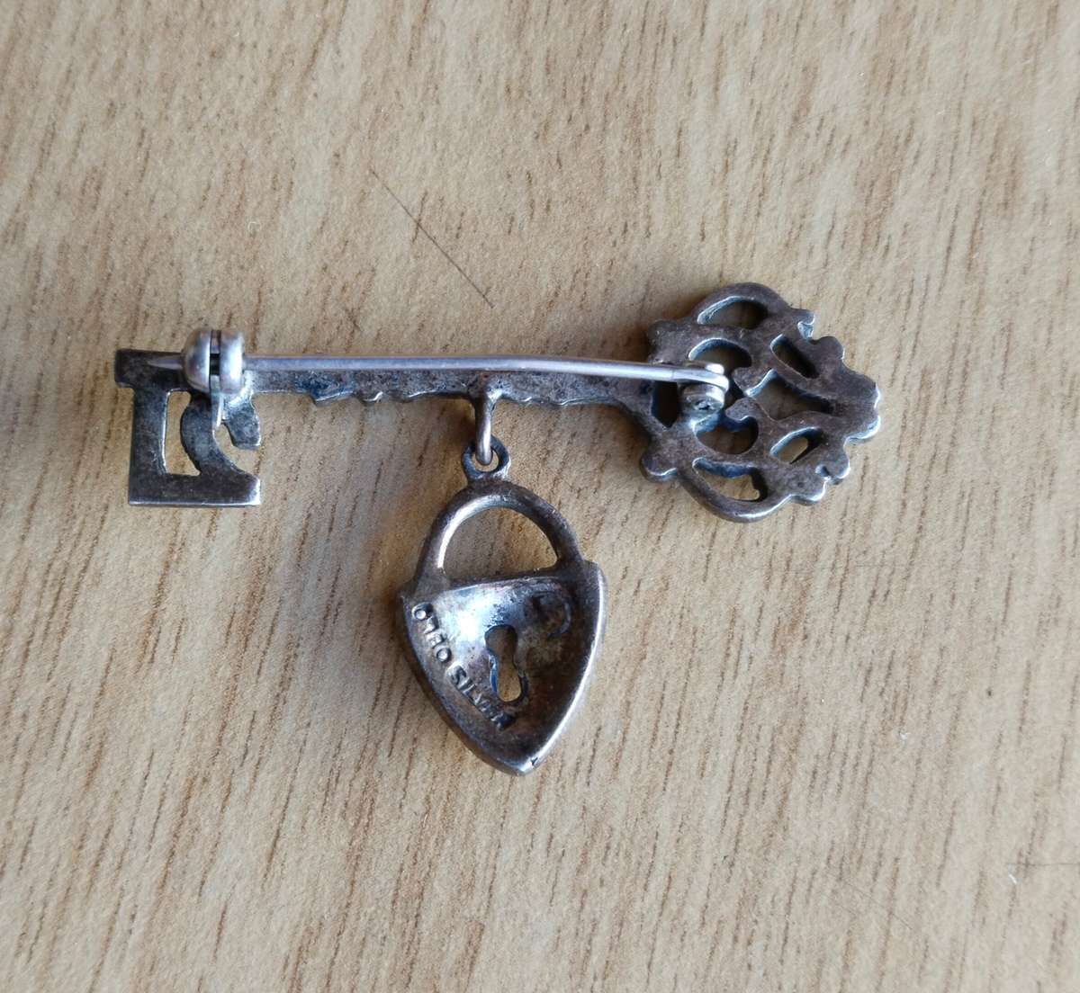 Beautiful Vintage 21st Birthday Key with heart.