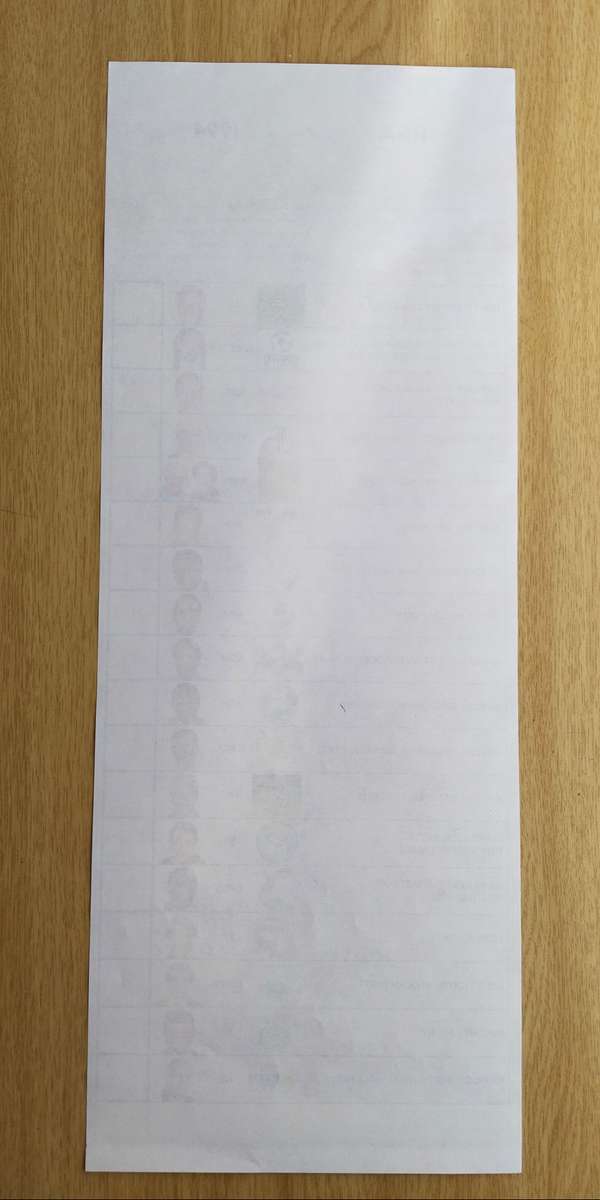 South Africa original 1994 ballot paper. Nice!!