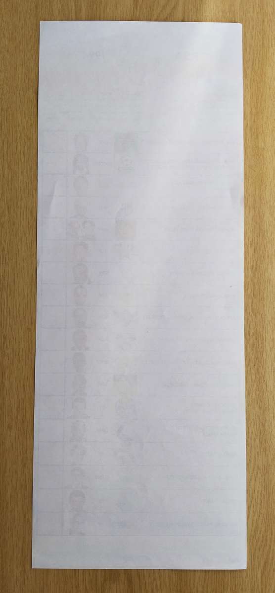 South Africa original 1994 ballot paper. Nice!!