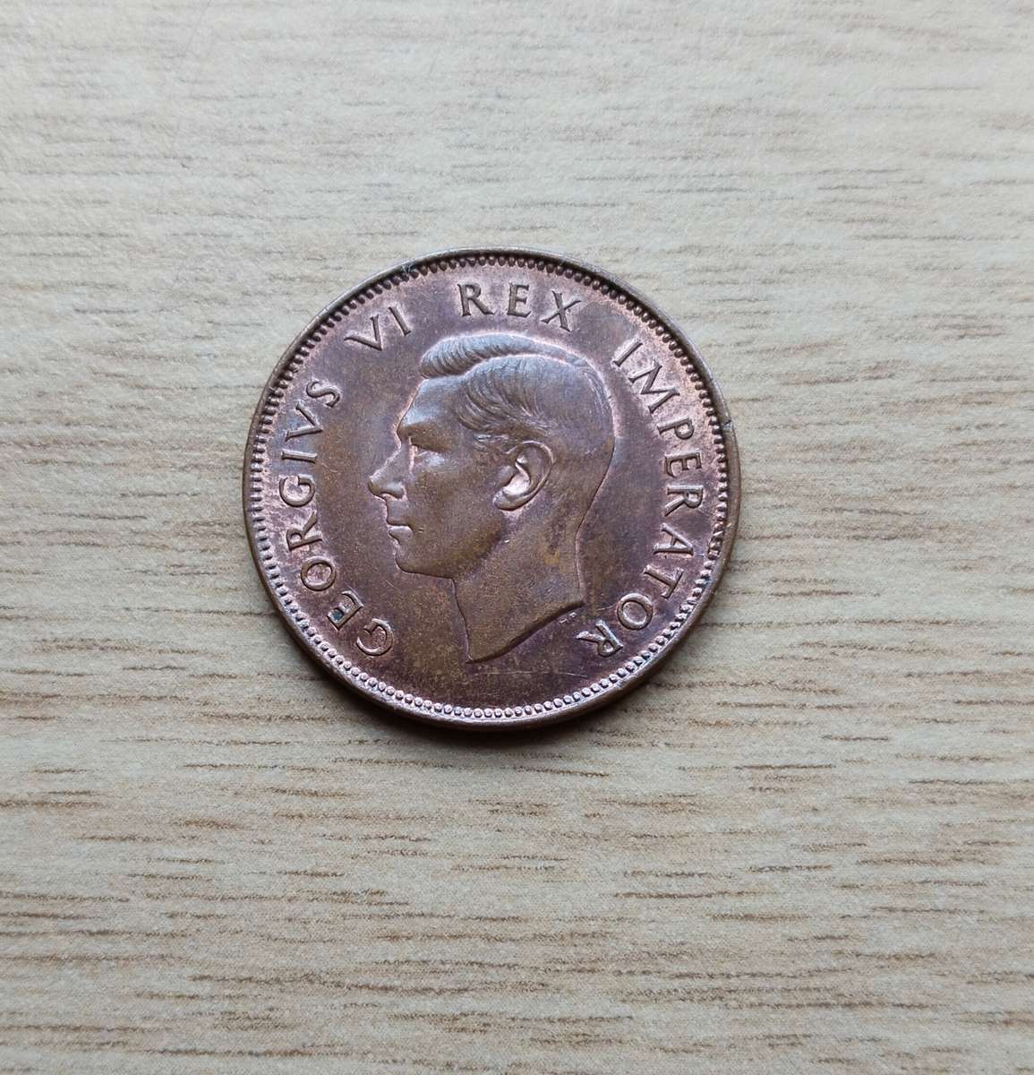 South Africa 1942 Half Penny. Good condition.