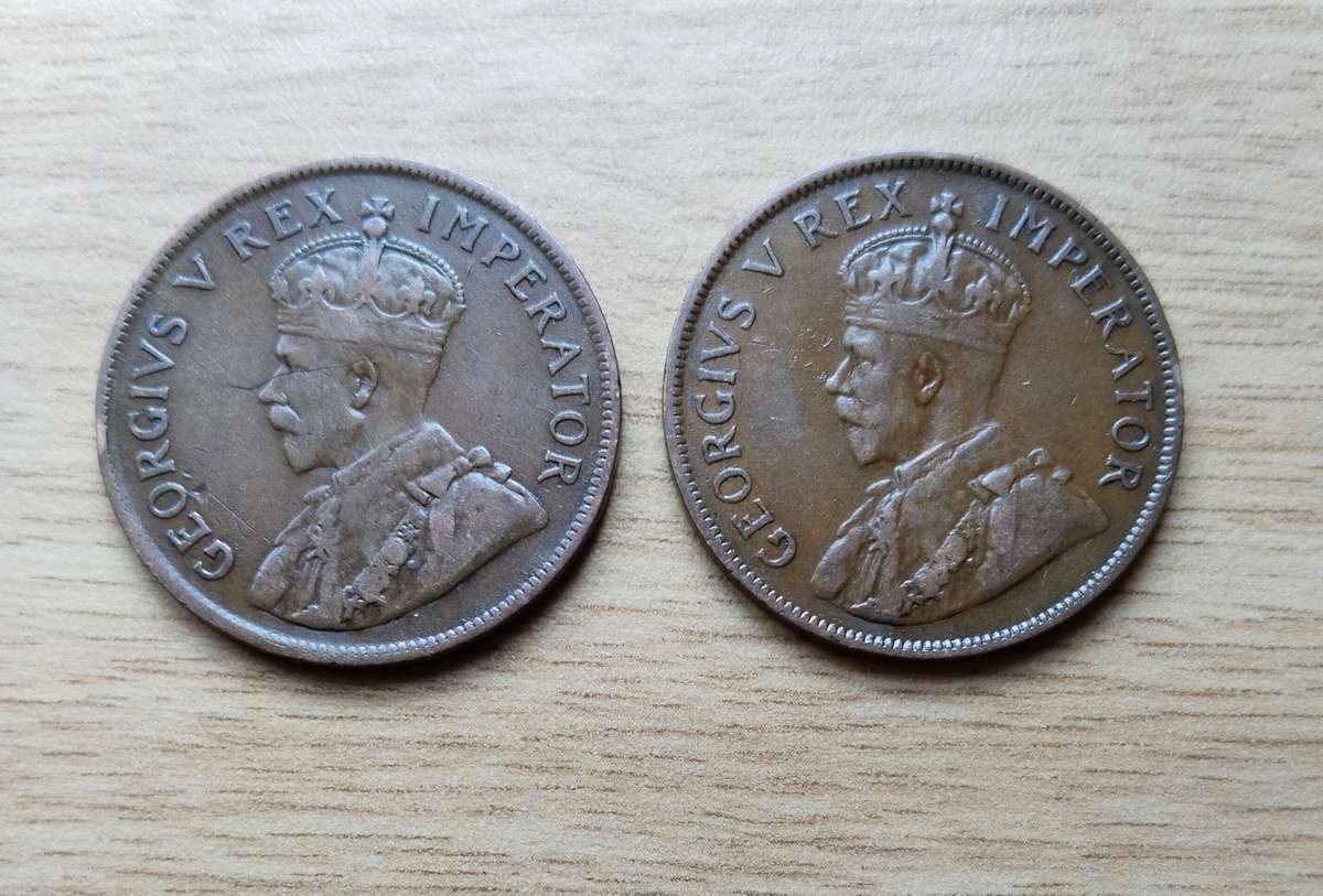 South Africa 1929 and 1934 Full Penny's.