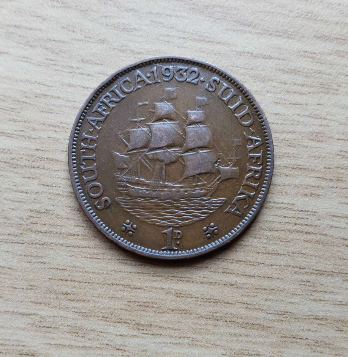 South Africa 1932 Full Penny.