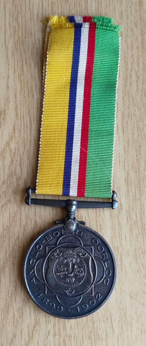 ZAR Boer War Medal With Paperwork Awarded to BURG A.H. POTGIETER. Nice Medal!!