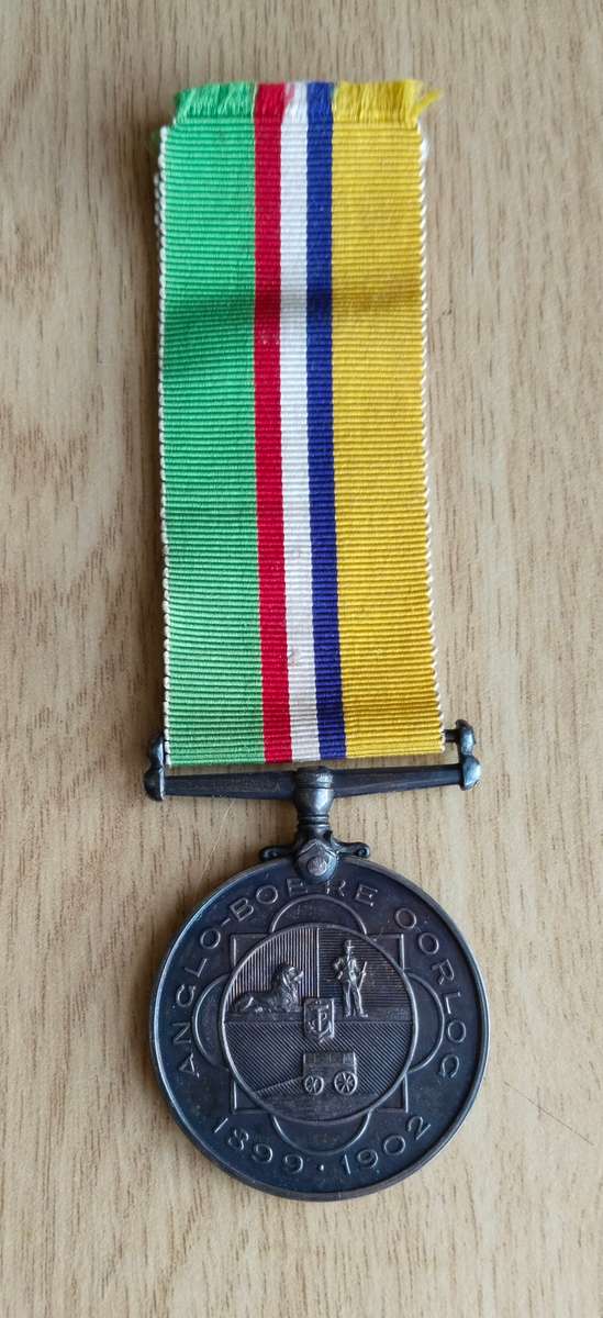ZAR Boer War Medal With Paperwork Awarded to BURG A.H. POTGIETER. Nice Medal!!