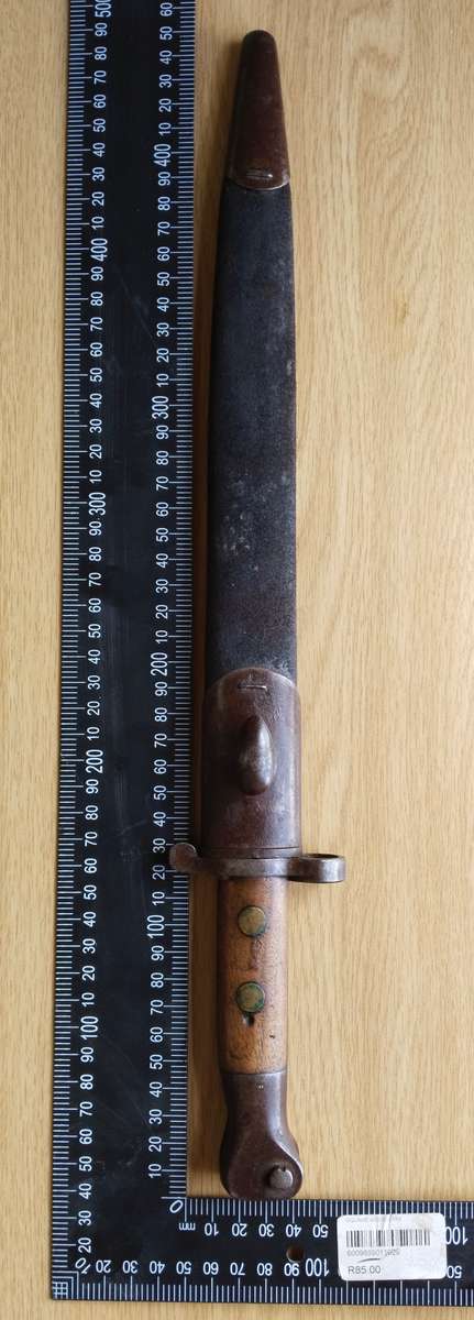 British 12/92 Sanderson Sheffield Bayonet with Scabbard. Nice Item!!