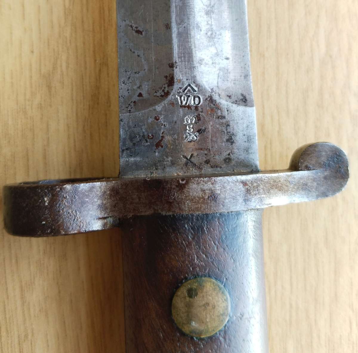 British 12/92 Sanderson Sheffield Bayonet with Scabbard. Nice Item!!