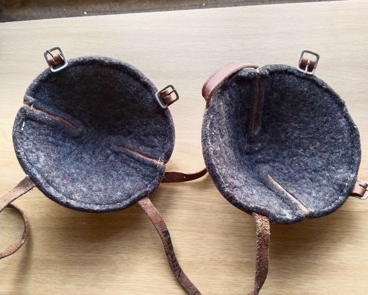 Vintage military knee pads.