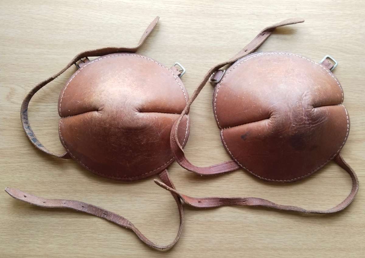 Vintage military knee pads.