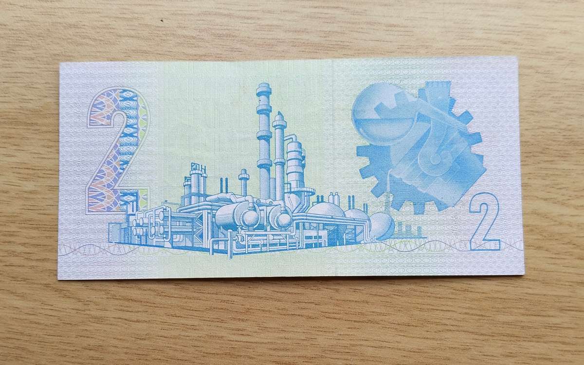 Replacement de Kock old South Africa R2 Bank Note. Good condition. (282)