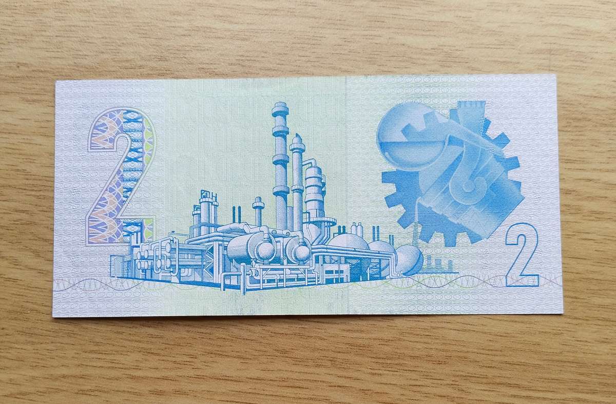 Replacement de Kock old South Africa R2 Bank Note. Good condition. (888)