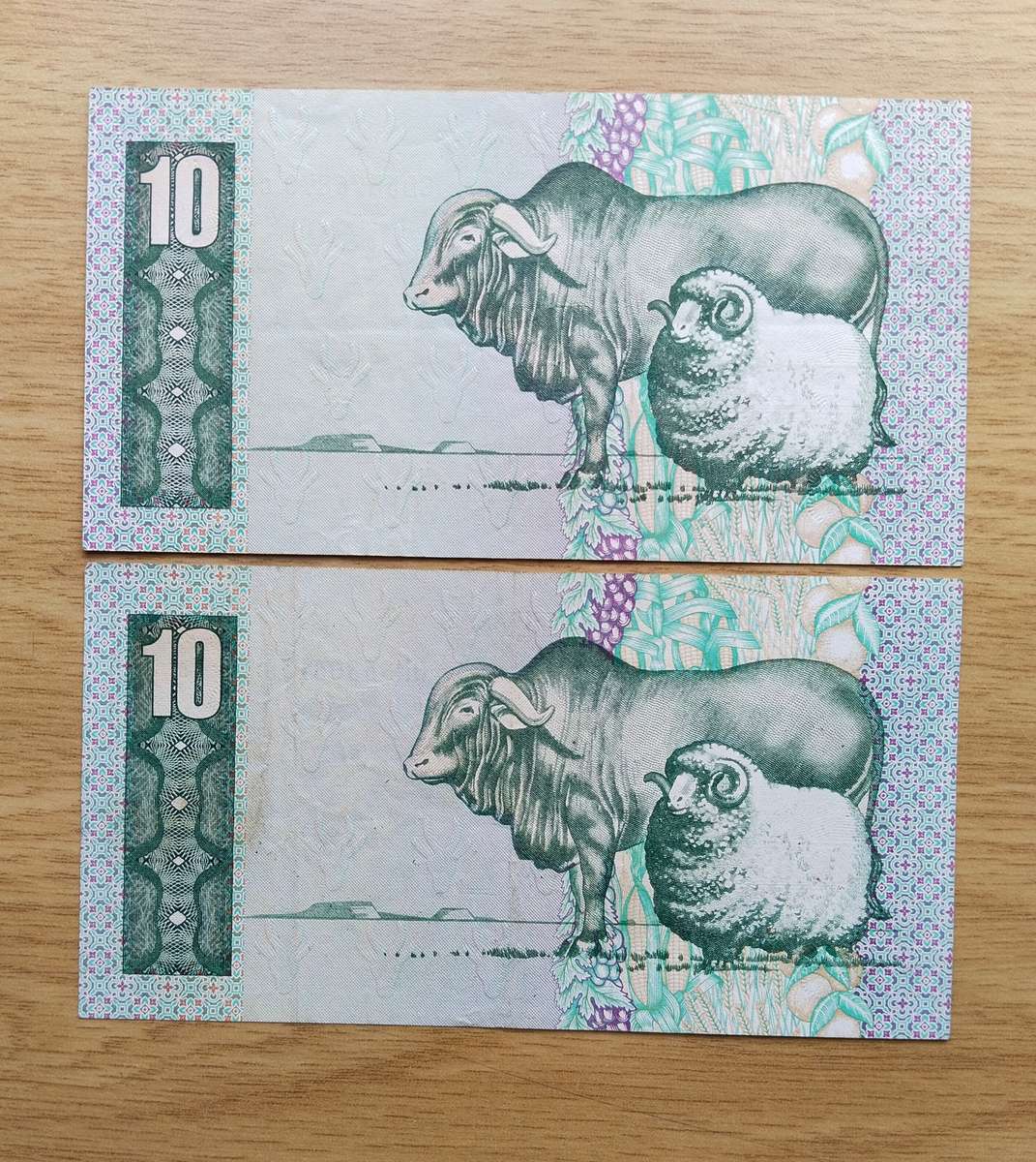 South Africa de Kock and Stals old R10 Bank Notes.