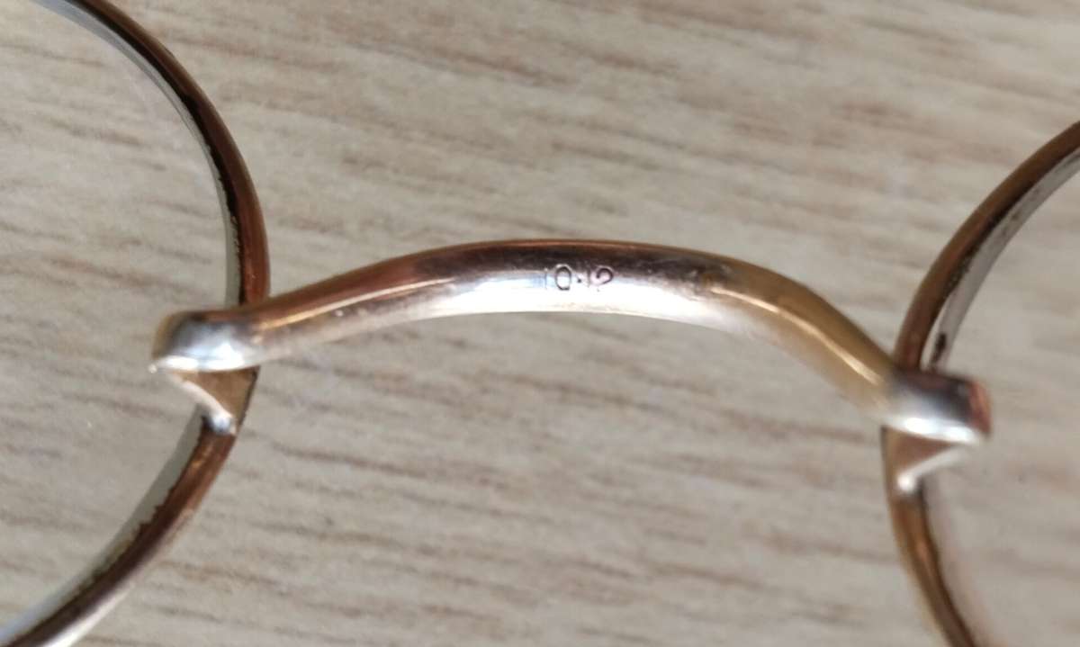 Vintage Antique gold plated spectacles.