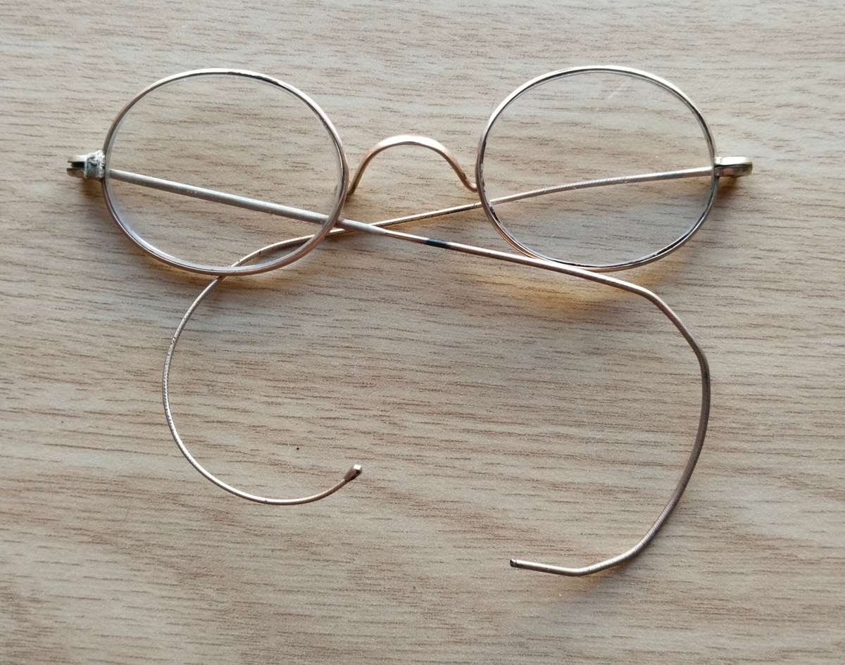 Vintage Antique gold plated spectacles.