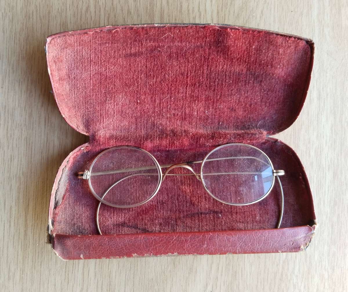 Vintage Antique gold plated spectacles.