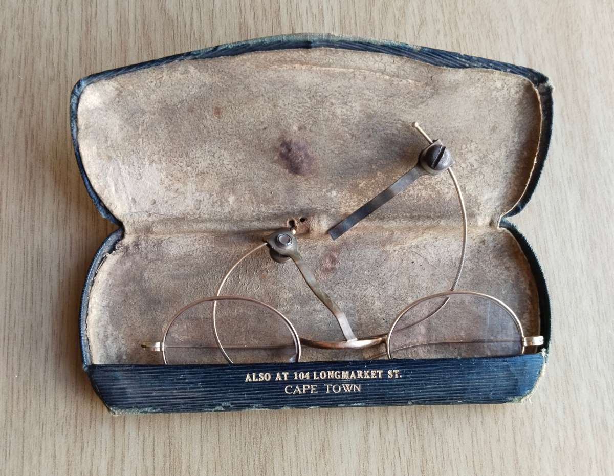 Vintage Antique gold coloured spectacles.