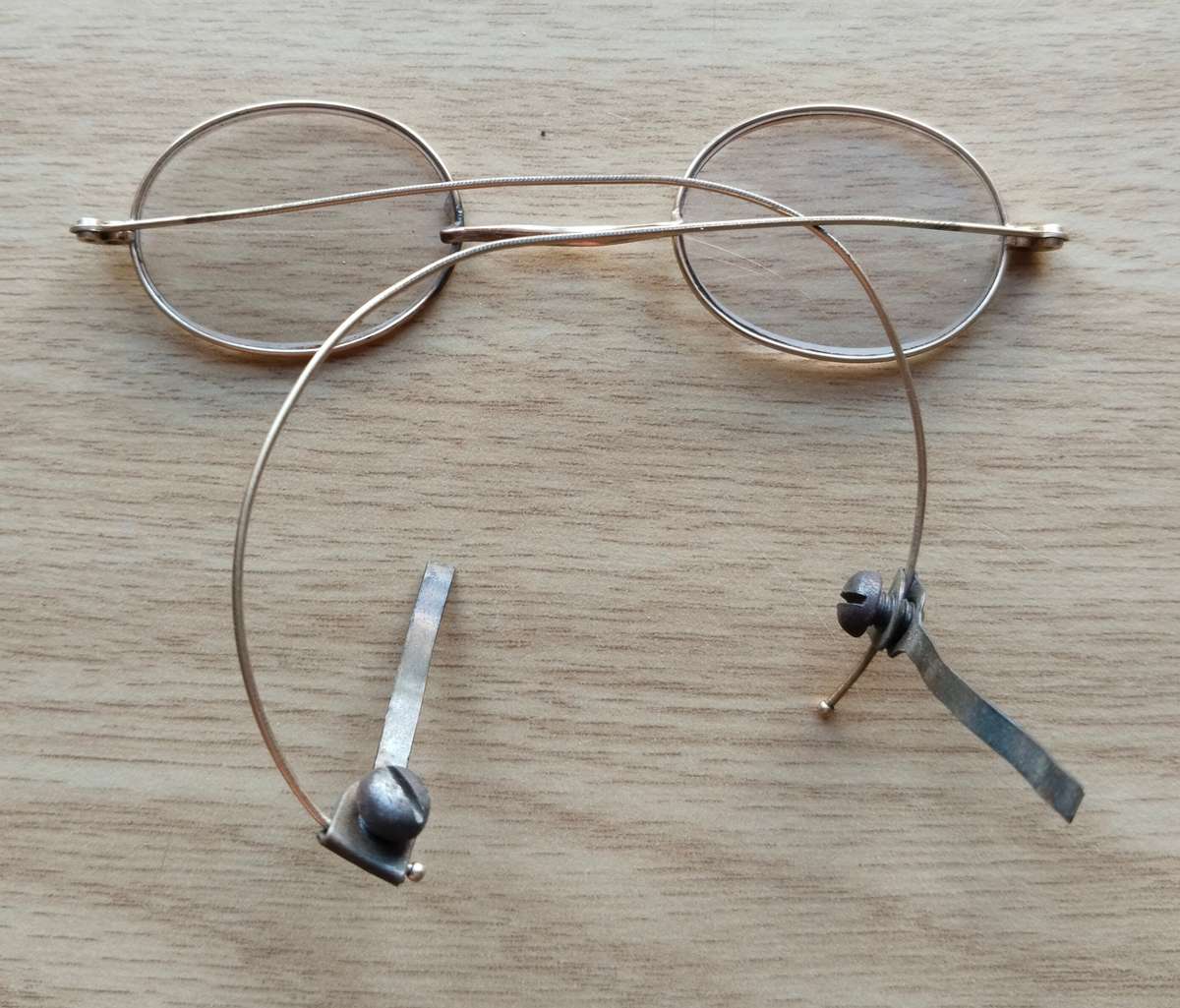 Vintage Antique gold coloured spectacles.