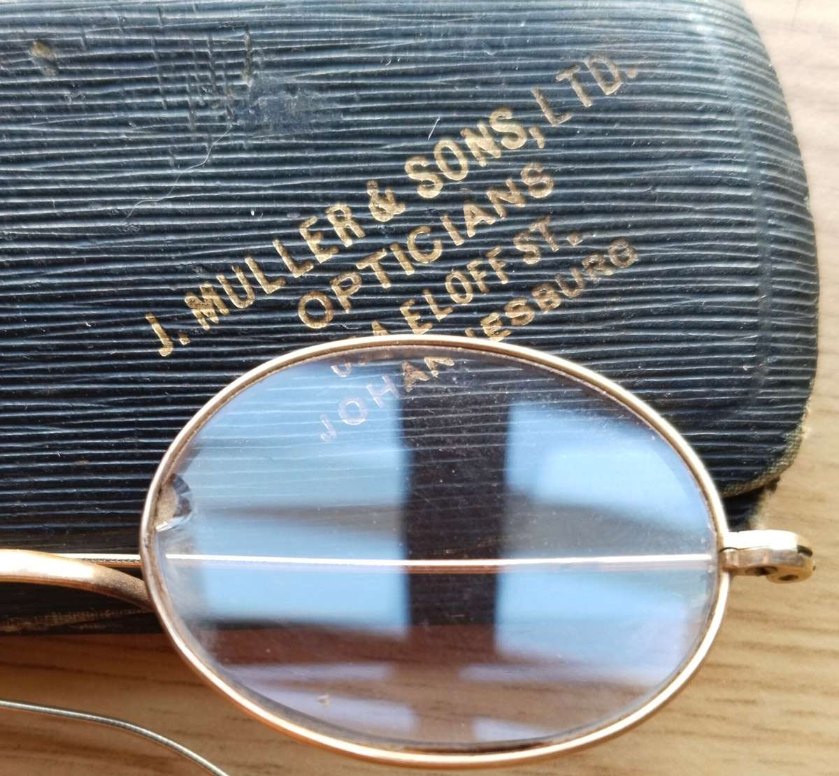 Vintage Antique gold coloured spectacles.