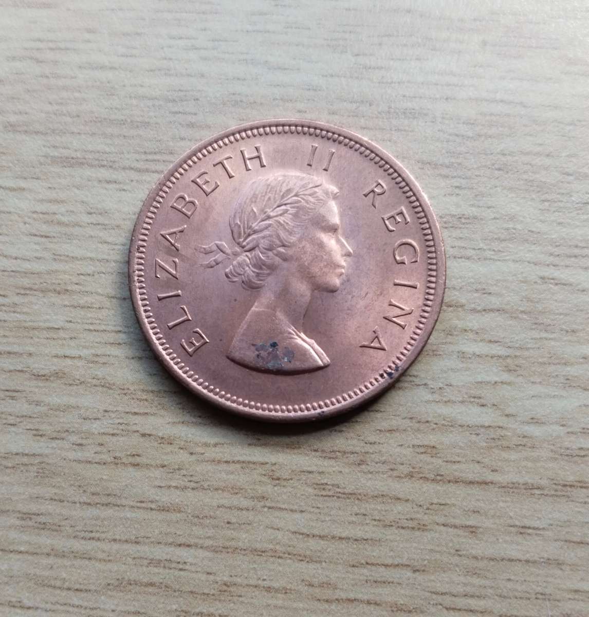 South Africa 1960 half penny. Good condition.