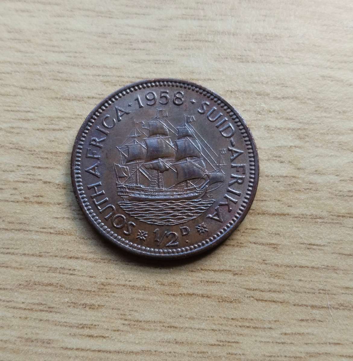 South park 1958 half penny. Good condition.