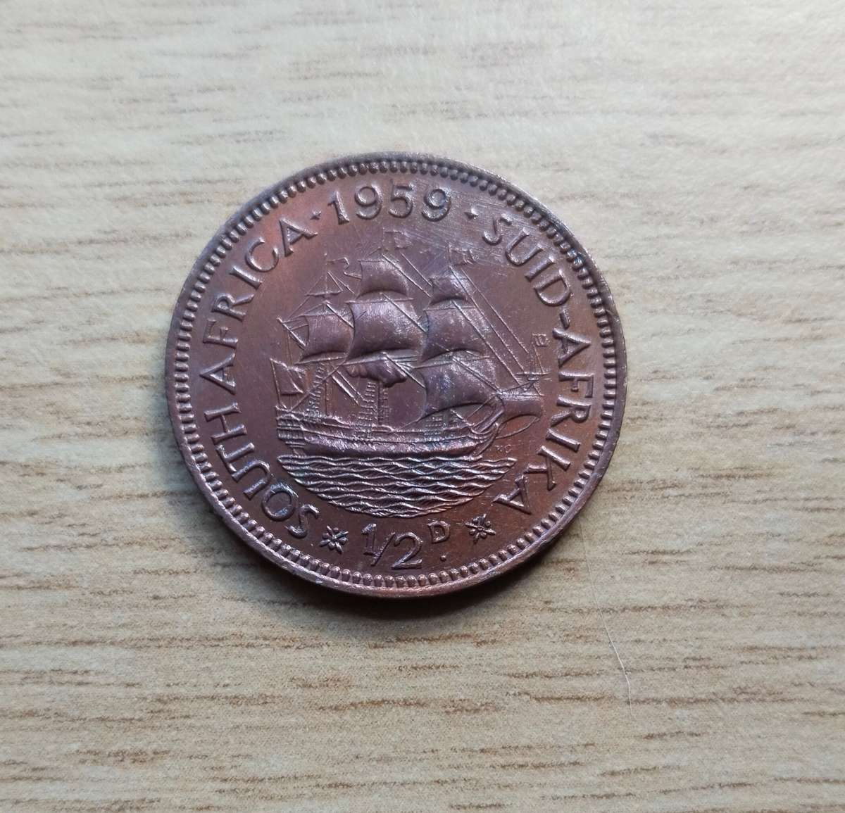 South park 1959 half penny. Good condition.