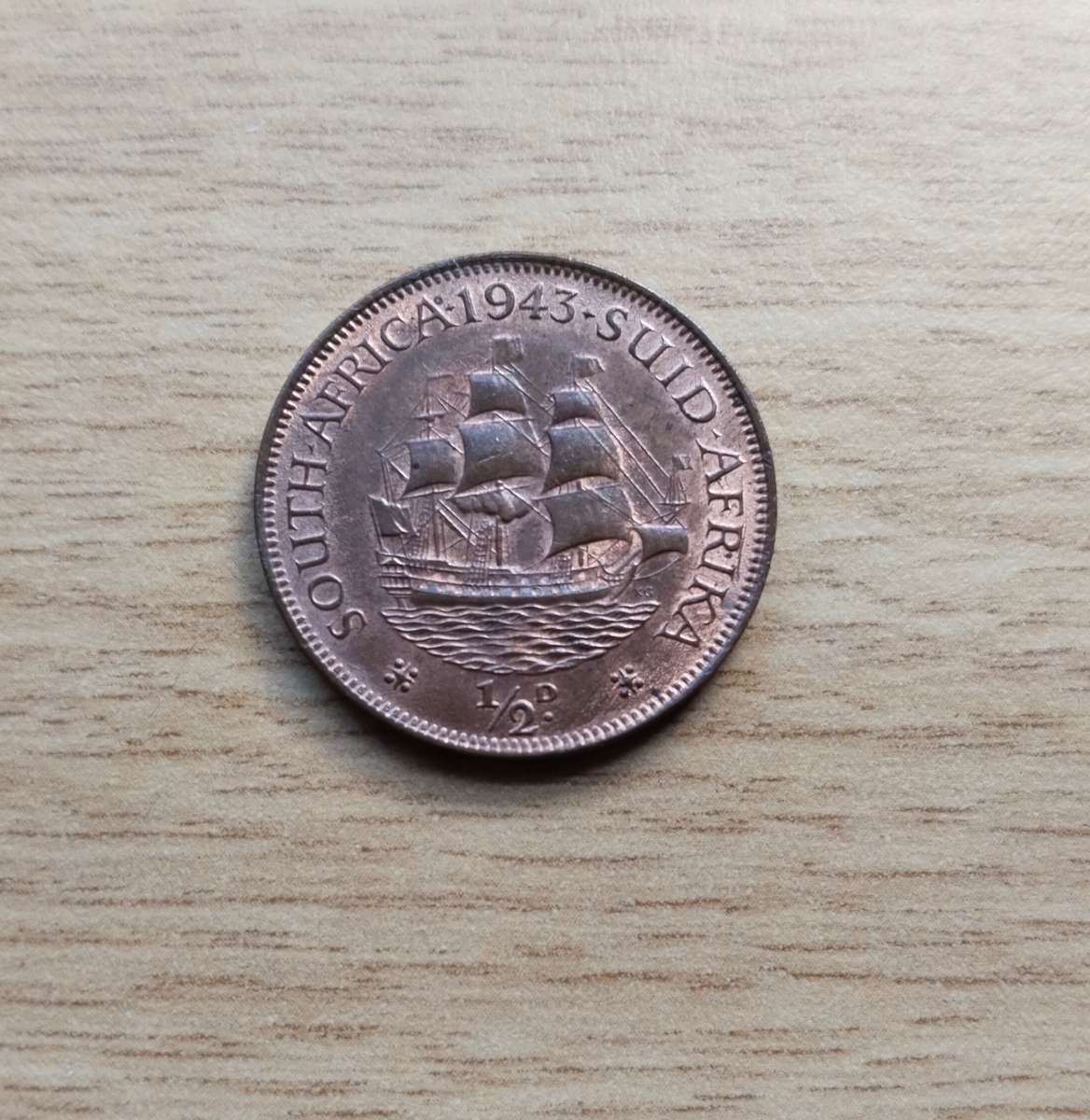 South park 1943 half penny. Good condition.