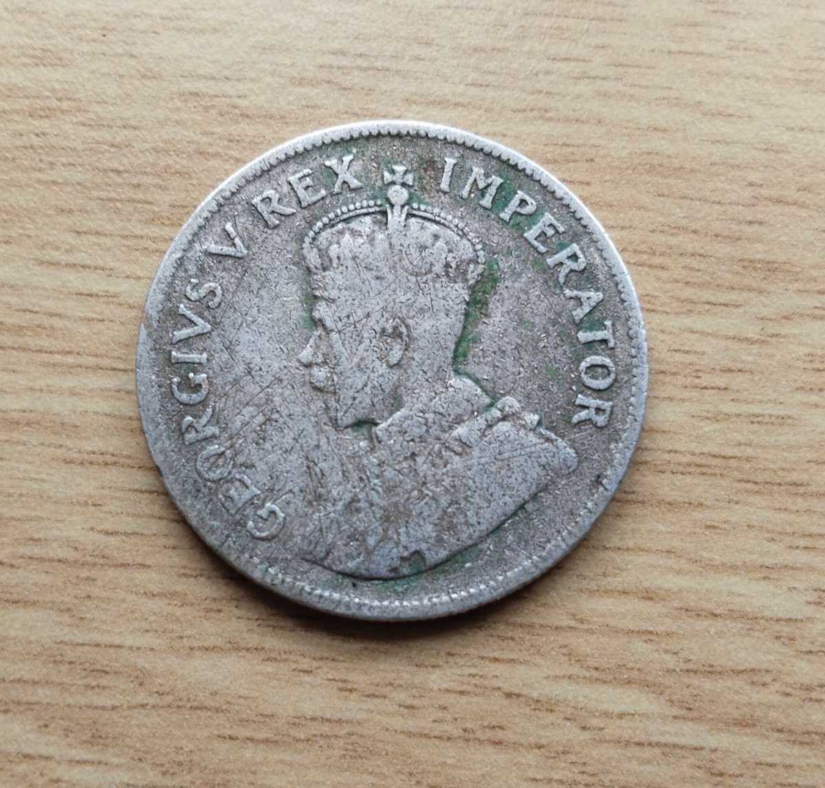 South Africa 1926 Silver Half Crown.