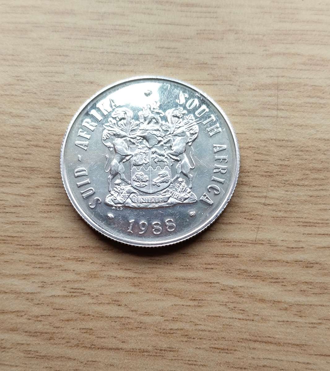 South Africa 1988 Silver Proof Dias One Rand.